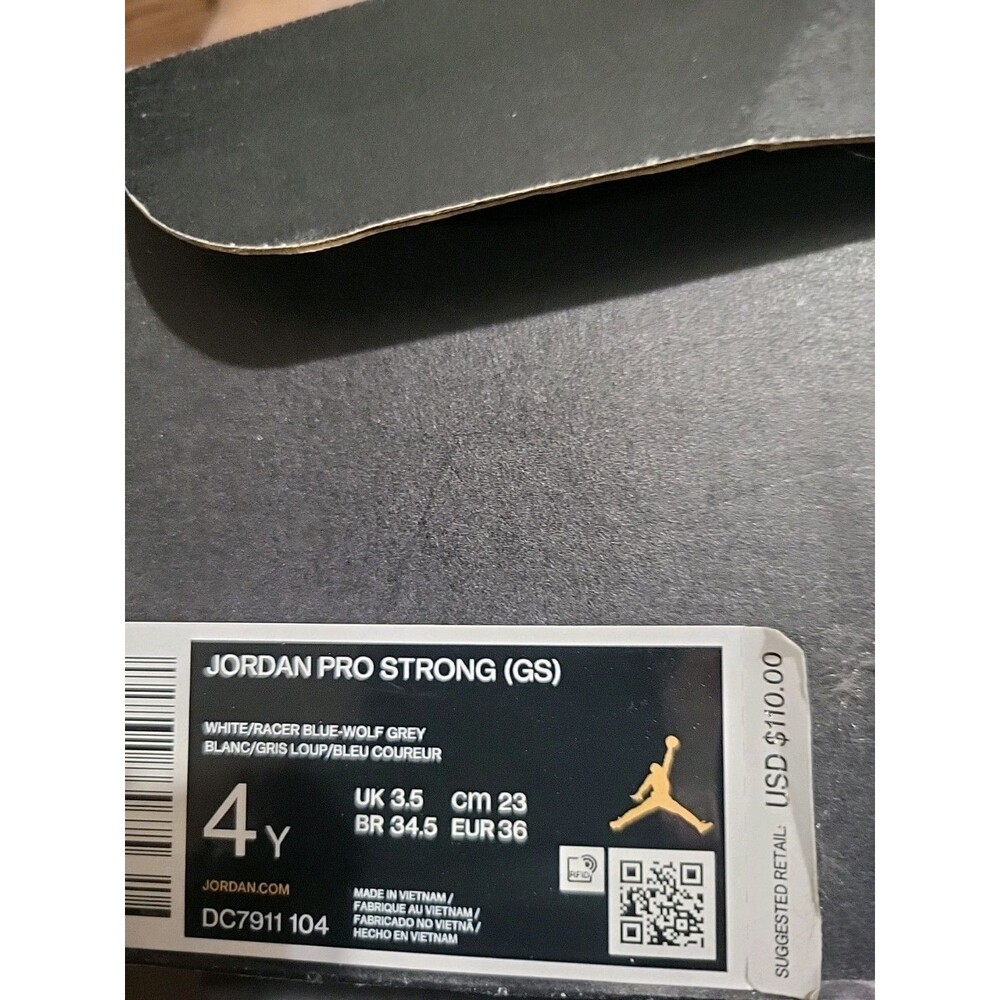 Jordan Pro Strong (GS) EMPTY BOX ONLY SIZE KID'S 4Y (DC7911-104)